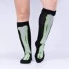 It's Going Tibia A Good Day, Glow In The Dark Women's Knee Highs -Trendy Socks Store the sock shack knee highs bone skeleton F0603 ItsGoingTibiaGoodDay KneeHighSocks Model Front