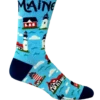 Maine Lighthouses (Large) Crew Socks 1 Maine Lighthouses (Large) Crew Socks -Trendy Socks Store the sock shack maine light house crew socks mainesouvenir socks