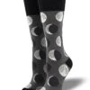 Many Moons (Charcoal) Unisex S/M Boot Sock