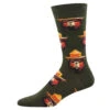 Smokey Bear Portrait (Forest Green) Men's Crew Socks 1 Smokey Bear Portrait (Forest Green) Men's Crew Socks -Trendy Socks Store the sock shack mens crew smokey bear green MNC2227 socksmith
