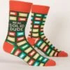 Real Solid Dude Men's Crew Socks -Trendy Socks Store the sock shack mens crew socks blue q real solid dude side