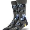 Picture Perfect, Cameras (Grey) Men's Crew Socks 2 Picture Perfect, Cameras (Grey) Men's Crew Socks -Trendy Socks Store the sock shack mens crew socks picture perfect camera cameras vintage retro grey socksmith