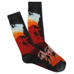 Sunset Climbers Men's Crew Socks