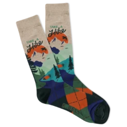 Take A Hike Men's Crew Socks