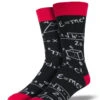 Math (Black) Men's Crew Socks 1 Math (Black) Men's Crew Socks -Trendy Socks Store the sock shack mens math socks black socksmith