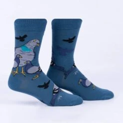Pigeons, So Fly, So Coo Men's Crew Socks