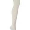 Milk, Solid White Organic Cotton Over The Knee Socks