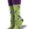 Dragonflies (Green) Unisex Boot Sock S/M