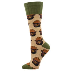 Outlands Smokey Bear (Hemp) Boot Sock Unisex S/M