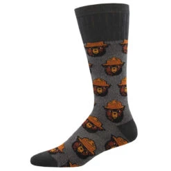 Outlands Smokey Bear (Charcoal) Boot Sock Unisex L/XL
