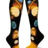 Solar System Women's Knee Highs -Trendy Socks Store the sock shack solar system socks planets knee high mod socks