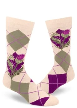 Argyle Thistle Men's Crew Sock