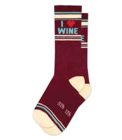 I ❤️ Wine Unisex Crew Socks