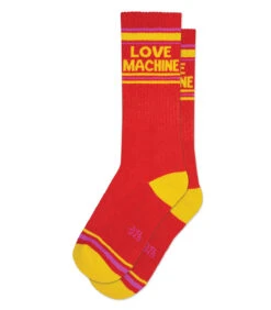 Love Machine (Red) Unisex Crew Socks