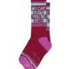 My Cat Says You're Dumb Unisex Crew Socks 1 My Cat Says You're Dumb Unisex Crew Socks -Trendy Socks Store the sock shack unisex crew my cat says youre you are dumb gumball poodle
