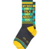 My Dog And I Talk Sh*t About You Unisex Crew Socks -Trendy Socks Store the sock shack unisex crew my dog and i talk shit about you gumball poodle