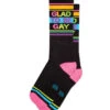Glad To Be Gay Unisex Crew Socks 1 Glad To Be Gay Unisex Crew Socks -Trendy Socks Store the sock shack unisex crew socks glad to be gay