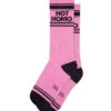 Hot Homo (Pink) Unisex Crew Socks -Trendy Socks Store the sock shack unisex crew socks hot homo pink gumball poodle