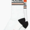Body By Pickleball (White) Unisex Crew Socks -Trendy Socks Store the sock shack unisex gym socks body by pickleball gumball poodle