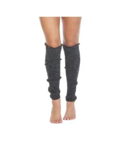 Trendy Socks Store 10 22" (Charcoal) Cable Leg Warmers