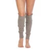 22" (Mocha) Cable Leg Warmers -Trendy Socks Store the sock shack unisex leg warmer warmers mocha rib cable foot traffic
