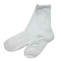 Bamboo 2 Pack (White) Women's Crew Socks