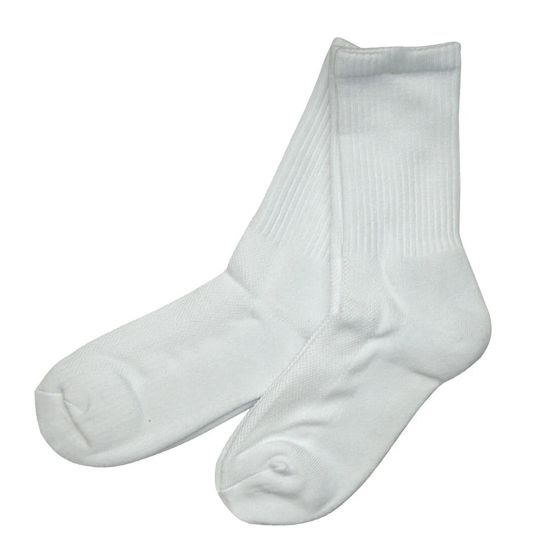 Bamboo 2 Pack (White) Women's Crew Socks 3 Bamboo 2 Pack (White) Women's Crew Socks