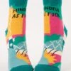 Mindful As F*ck Ankle Socks -Trendy Socks Store the sock shack womens ankle anklet socks blue q mindfulas eff fuck front