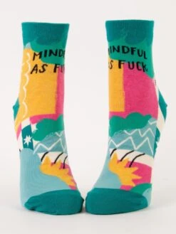 Mindful As F*ck Ankle Socks