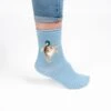 Waddle Duck (Blue) Women's Bamboo Crew Socks 2 Waddle Duck (Blue) Women's Bamboo Crew Socks -Trendy Socks Store the sock shack womens crew waddle duck bamboo wrendale socks sock014 c