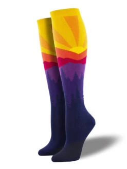 Mountain Sunrise Women's Knee Highs