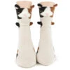 Calico Kitty 3-D Kids' (Age 7-10) Crew Socks