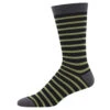 Sailor Stripe (Black/Green) Bamboo Men's Crew Socks