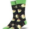 Use Your Noodle (Black) Men's Crew Socks -Trendy Socks Store use your noodle pho ramen mens crew sock shack socksmith socks