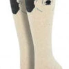 Polar Bear (Charcoal) Women's Knee Highs -Trendy Socks Store wnh736 cha polarbear charcoal 1