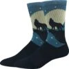 Wolf Howl Active Men's Crew Socks -Trendy Socks Store wolf howl active athletic sock shack bigfoot socks