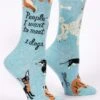 People I Want To Meet: DOGS Women's Crew Socks 1 People I Want To Meet: DOGS Women's Crew Socks -Trendy Socks Store women funny dog socks people meet dogs sock shack blue q socks