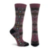 Frank Lloyd Wright, Robie House (Violet) Women's Crew Socks -Trendy Socks Store womens sock ozone