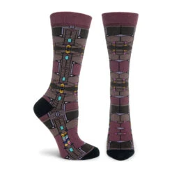 Frank Lloyd Wright, Robie House (Violet) Women's Crew Socks