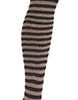 Zeus Black And Tan Over The Knee -Trendy Socks Store zeus striped rocknsocks overthekneesock